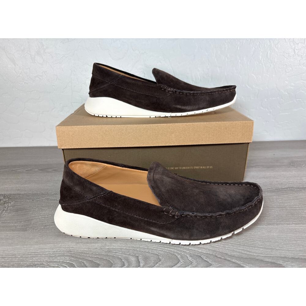 OluKai‎ Ka'A Loafer Dark Wood (Brown) Slip-on Men's Size 9 EU 42- EUC